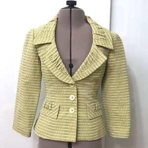 Nanette Lepore blazer size 2 green